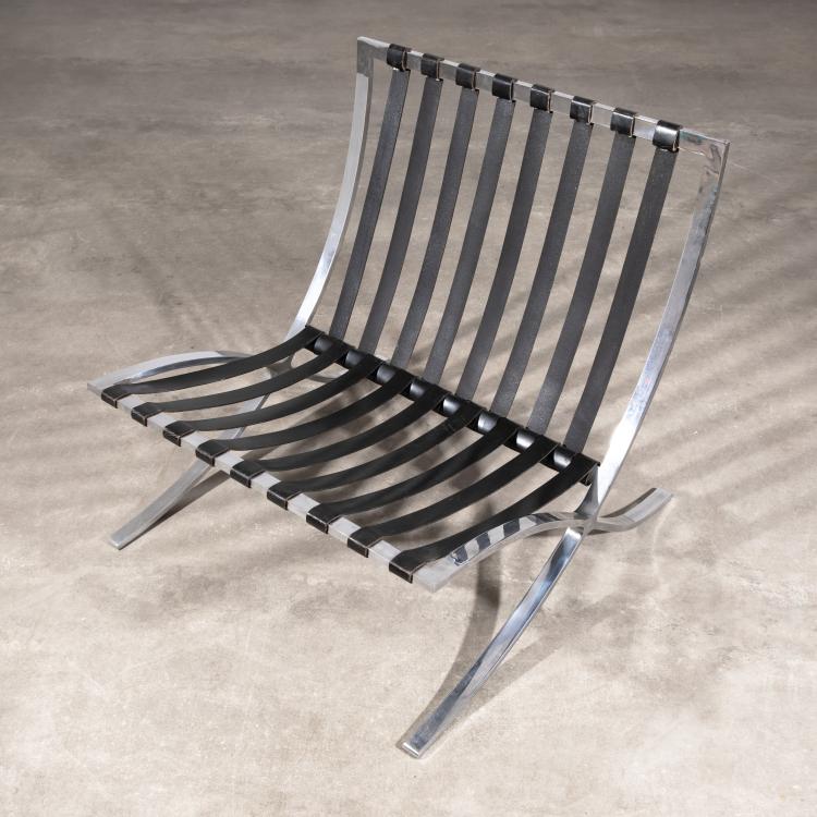 Bild 3 zu Objekt, Sessel Modell Barcelona mit Ottomane, Ludwig Mies van der Rohe, Knoll International, K-16B 560