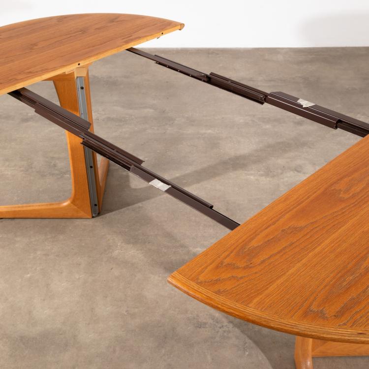 Bild 3 zu Objekt, 8 St&uuml;hle Modell 42 + Esstischen + 2 Einlegeplatten, Kai Kristiansen, Schou Andersen, K-16B 700