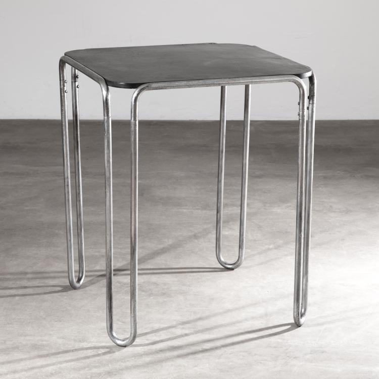 Hauptbild zu Objekt, Schlaufentisch Modell B 10, Sonderh&ouml;he, Marcel Breuer, Standard M&ouml;bel / Thonet, K-16B 551
