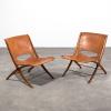 2 plywood armchairs model X Chair 6103