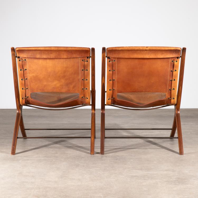 Bild 4 zu Objekt, 2 Schichtholz Sessel Modell X Chair 6103, Peter Hvidt,Orla M&oslash;lgaard-Nielsen, Fritz Hansen, K-16B 677