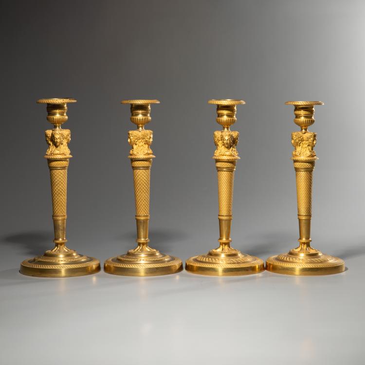Bild 3 zu Objekt, Konvolut von vier Empire Kerzenleuchtern, Frankreich, K-16A 49