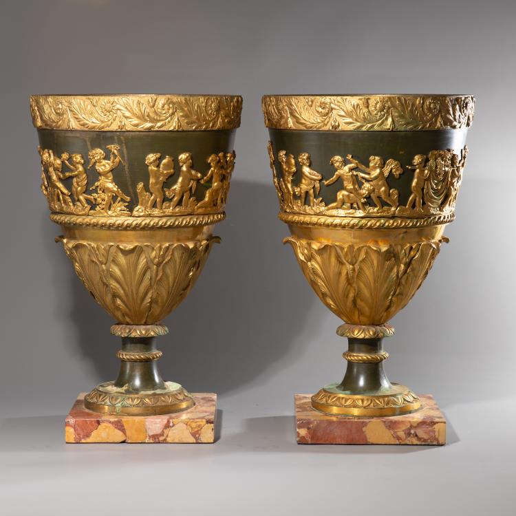 Bild 2 zu Objekt, Paar Cachepots im Empire Stil, Frankreich, K-16A 53