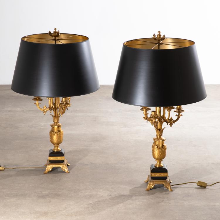 Hauptbild zu Objekt, Pair of candelabras in the style of Napoleon III, Frankreich, K-16A 58