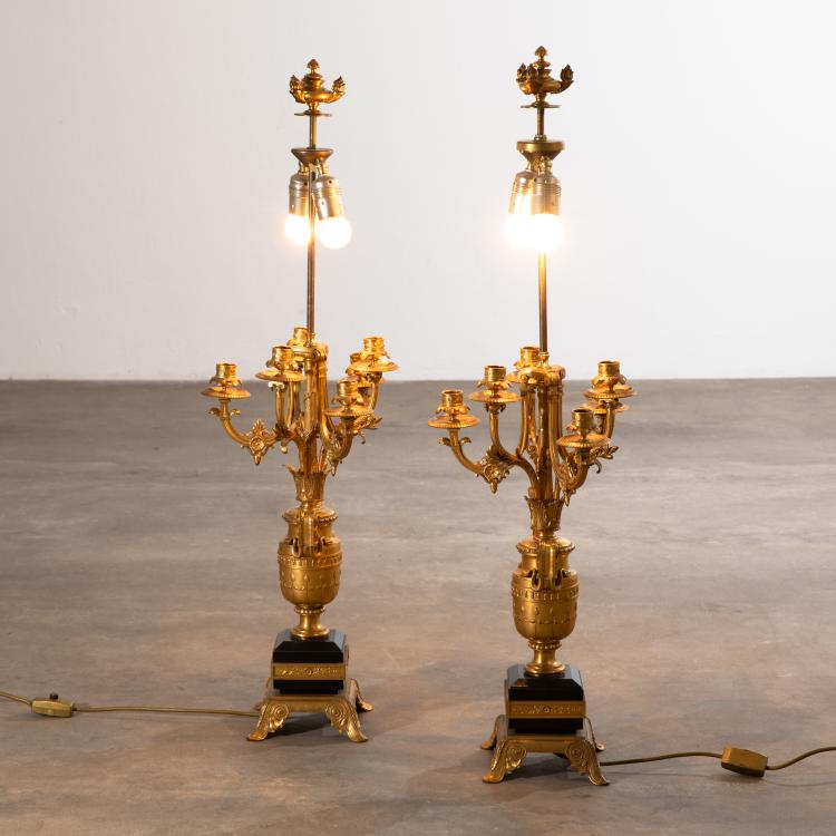 Bild 2 zu Objekt, Pair of candelabras in the style of Napoleon III, Frankreich, K-16A 58