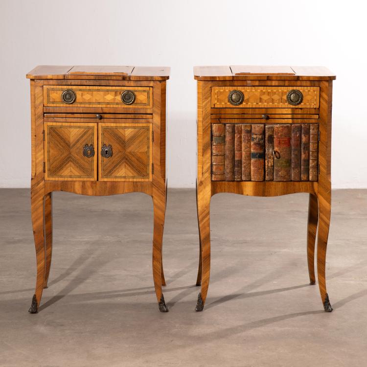 Bild 1 zu Objekt, Zwei 'Table en chiffoni&egrave;re' im Transitional Stil, K-16A 65