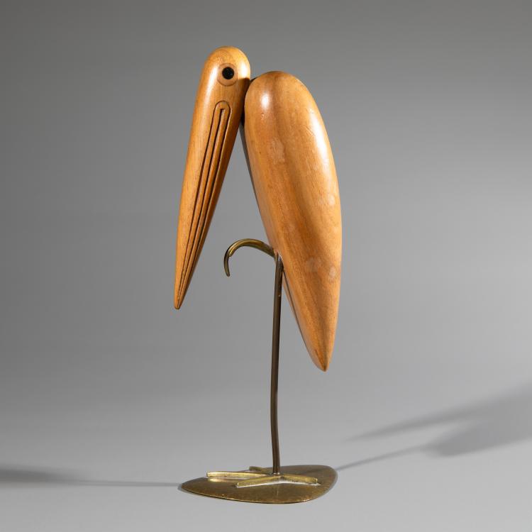 Bild 1 zu Objekt, Holzplastik 'Marabu', 1960, Franz Hagenauer, Hagenauer Wien, K-16B 616