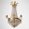 Empire ceiling crown chandelier