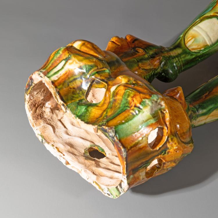 Bild 12 zu Objekt, Paar W&auml;chterfiguren (Lokapala) mit Sancai-Glasur, K-16A 6