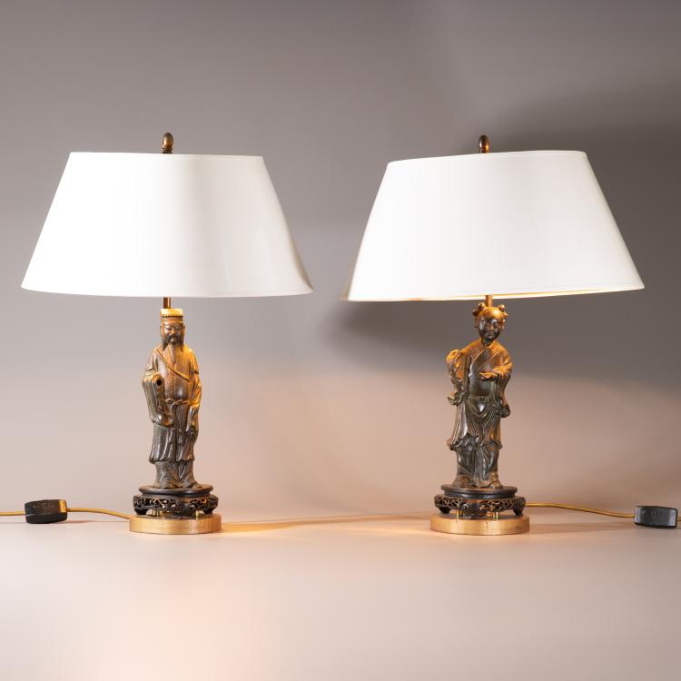 Bild 3 zu Objekt, Zwei Bronzefiguren von Unsterblichen im Ming-Stil, K-16A 8