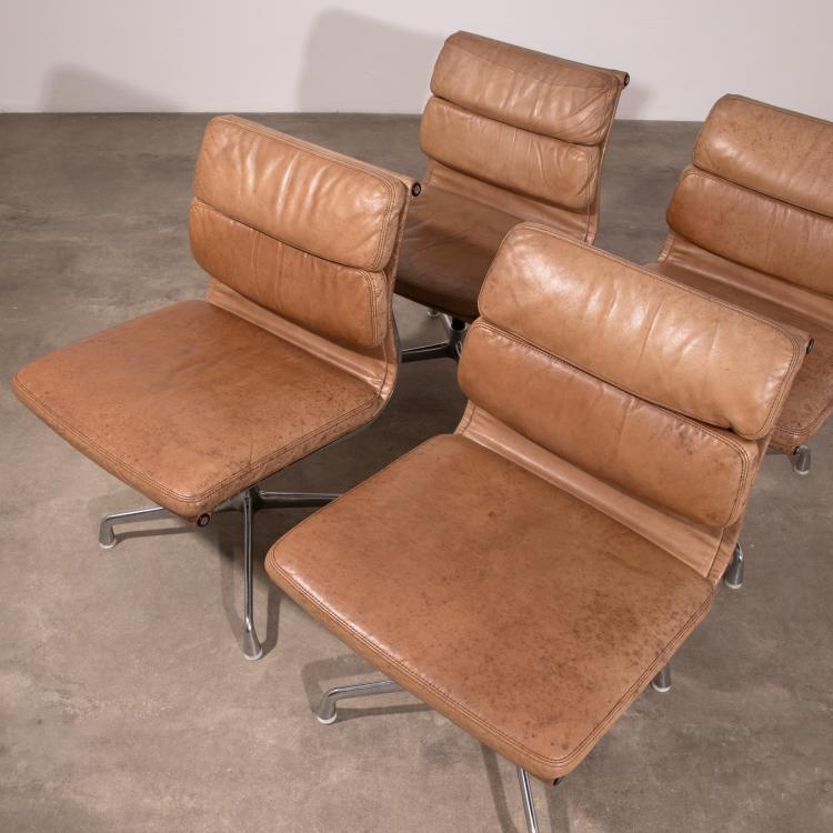 Bild 1 zu Objekt, 4 x Soft Pad St&uuml;hle Modell EA 205, Charles & Ray Eames, Vitra, K-16O 72