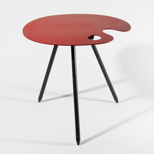 Bois Manu, side table model Palette for the Brussels World's Fair 1958