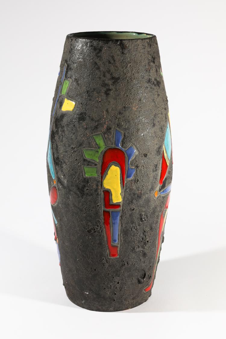Bild 2 zu Objekt, Vase mit Emailledekor, Italien, K-16O 44