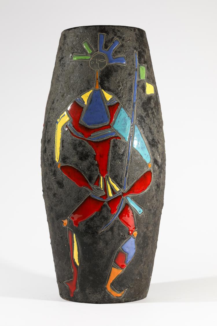 Bild 3 zu Objekt, Vase mit Emailledekor, Italien, K-16O 44