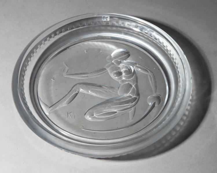 Hauptbild zu Objekt, Massiver Glasteller, K-16O 179