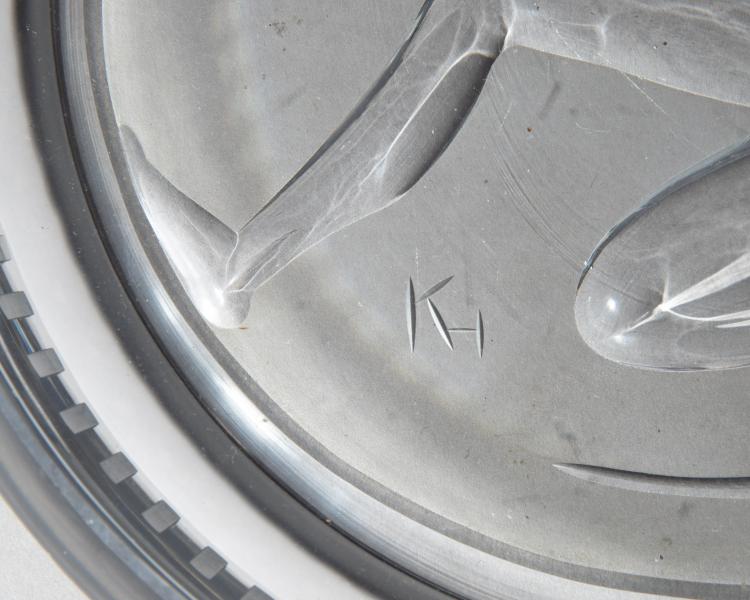 Bild 1 zu Objekt, Massiver Glasteller, K-16O 179