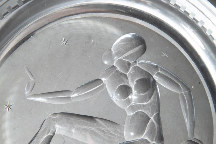 Bild 2 zu Objekt, Massiver Glasteller, K-16O 179