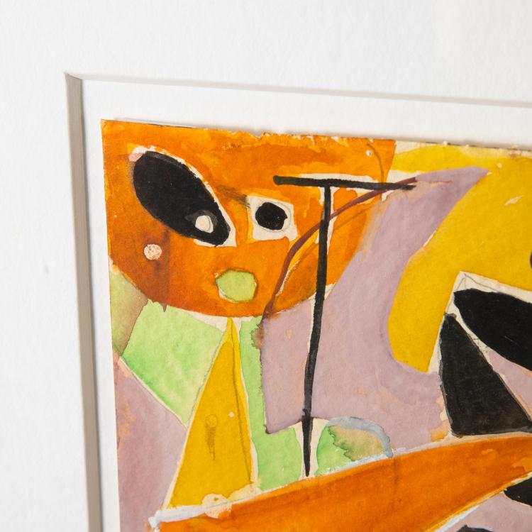 Bild 3 zu Objekt, Ohne Titel, 1951, Ernst Wilhelm Nay, K-16B 393