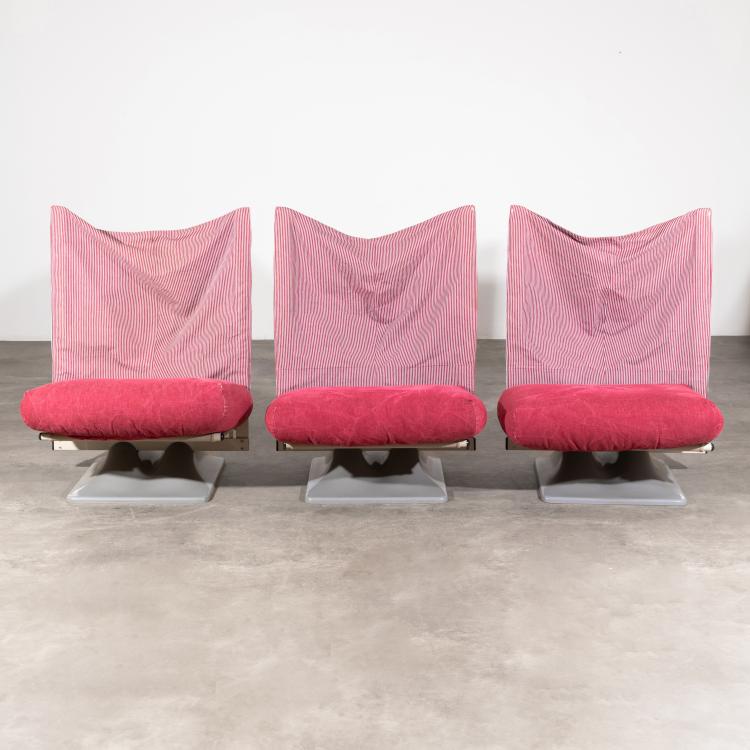 Bild 1 zu Objekt, 3 Sessel Modell AEO, Gruppo Archizoom, Cassina, K-16B 746