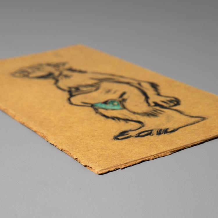 Bild 4 zu Objekt, Skizze Schimpanse und Liebespaar, Christian Rohlfs, K-16B 321