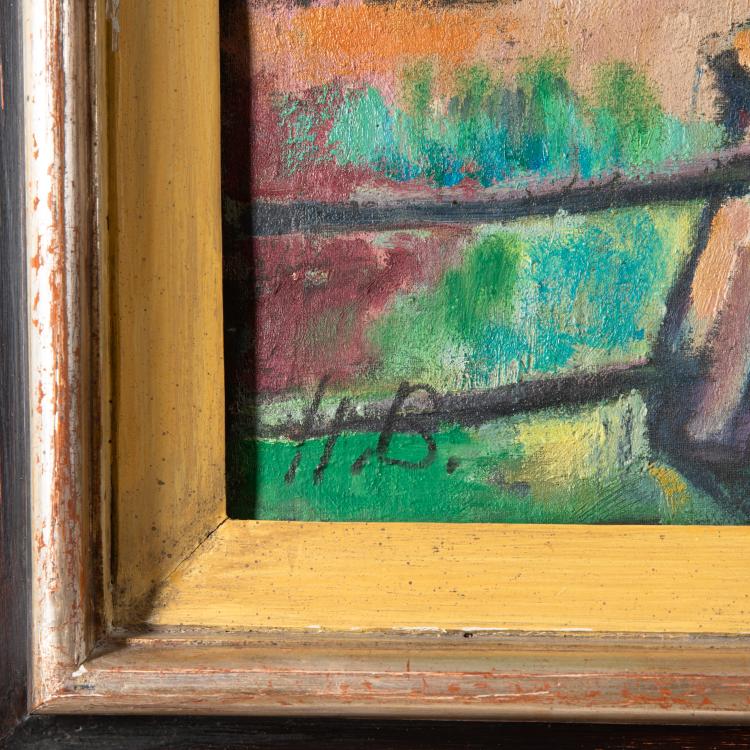 Bild 2 zu Objekt, 'Landschaft mit kreisender Sonne', wohl 1920er Jahre, K-16B 312