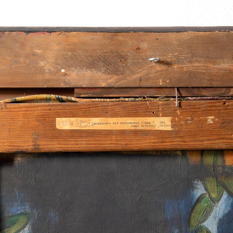 Bild 5 zu Objekt, 'Landschaft mit kreisender Sonne', wohl 1920er Jahre, K-16B 312