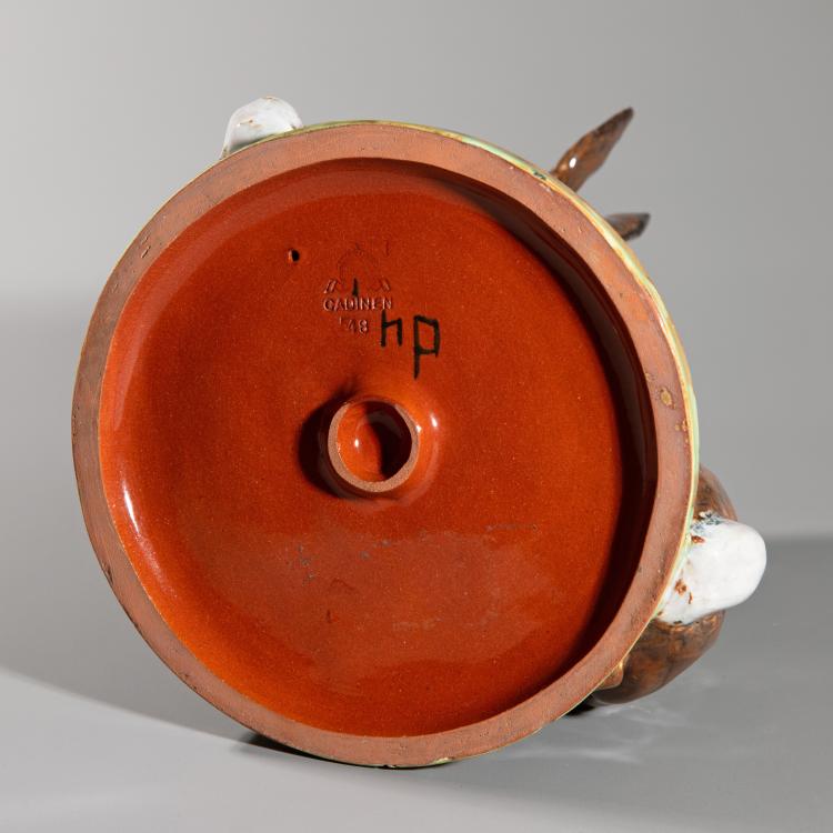Bild 4 zu Objekt, Majolika-Figur 'Hasengruppe', Cadinen, Majolika- u. Terracotta - Werkst&auml;tten, K-16A 212