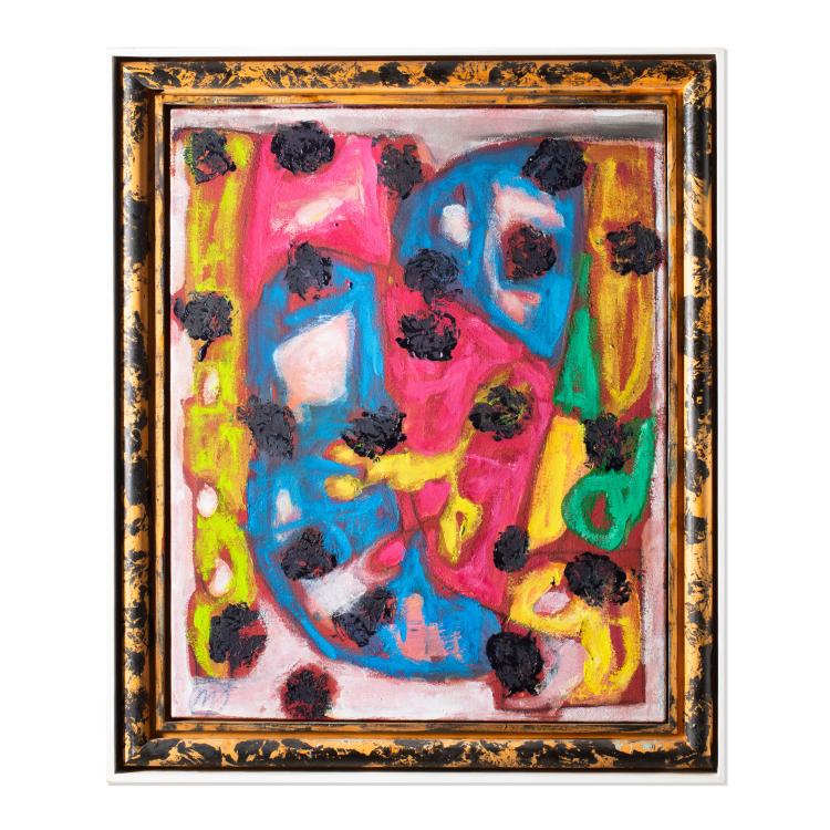 Bild 1 zu Objekt, Abstrakte Komposition (im K&uuml;nstlerrahmen), 2008, Markus L&uuml;pertz, K-16B 433