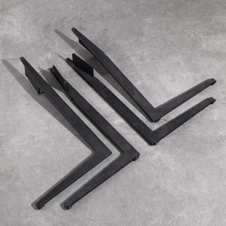 Hauptbild zu Objekt, 2 Paar Standbeine FL 80 f&uuml;r diverse Lautsprecher, Dieter Rams, Braun, K-15O 43