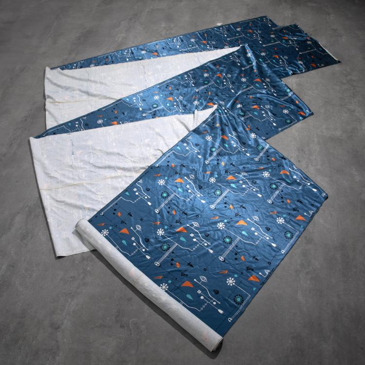 Hauptbild zu Objekt, Textil Stoffbahn Dessin Mobile, Heal's Ltd., K-16O 37