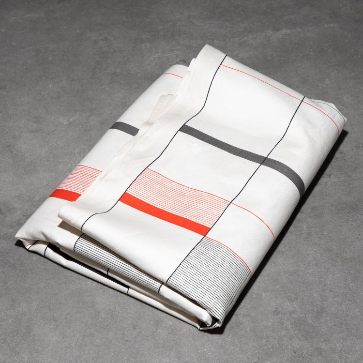 Hauptbild zu Objekt, Textile fabric roll from the 1950s, K-16O 32