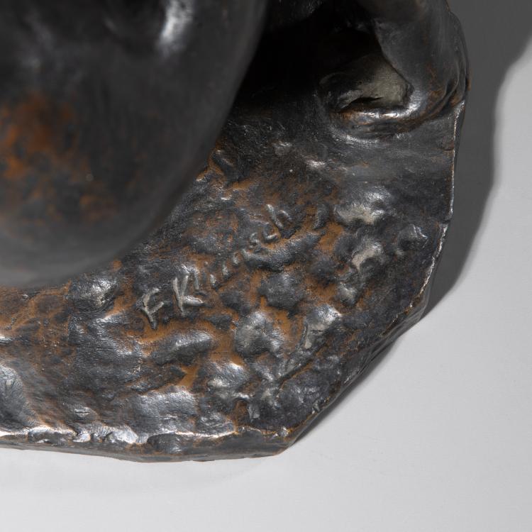Bild 4 zu Objekt, Bronze 'Hockende', 1926, Fritz Klimsch, Noack, H., Berlin, K-16B 287