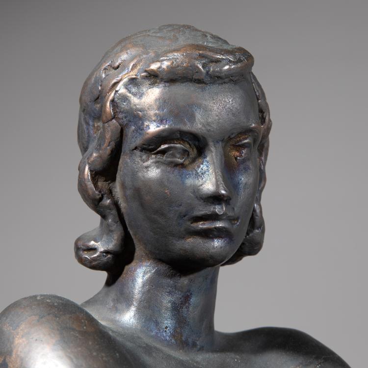 Bild 1 zu Objekt, Bronze 'Tr&auml;umende', 1947, Fritz Klimsch, K-16B 291