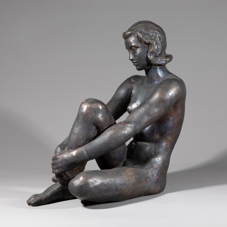 Bild 2 zu Objekt, Bronze 'Tr&auml;umende', 1947, Fritz Klimsch, K-16B 291