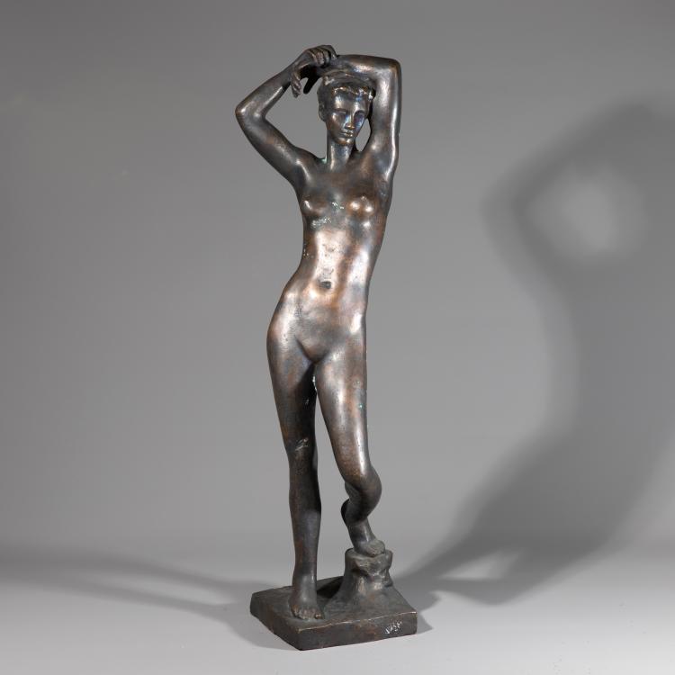Hauptbild zu Objekt, Bronze 'Melodie (Adadgio)', 1941, Fritz Klimsch, Noack, H., Berlin, K-16B 288