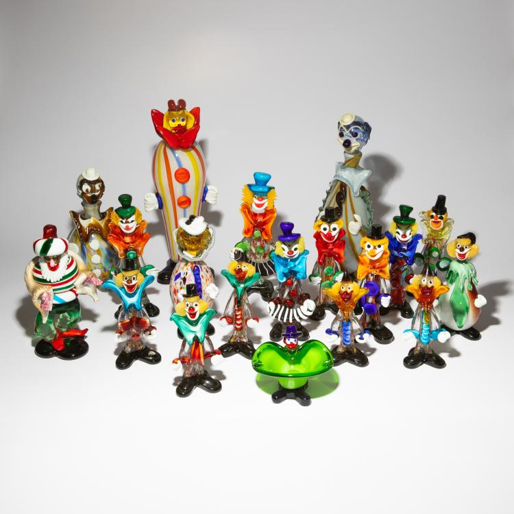Hauptbild zu Objekt, 19 Clowns, 1950er Jahre, Murano, K-16A 184