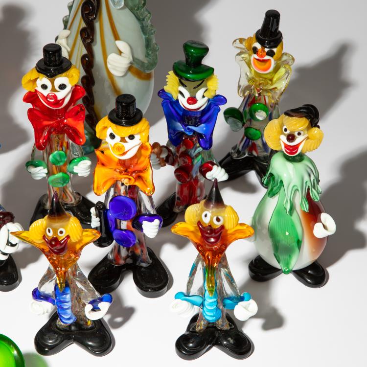 Bild 1 zu Objekt, 19 Clowns, 1950er Jahre, Murano, K-16A 184
