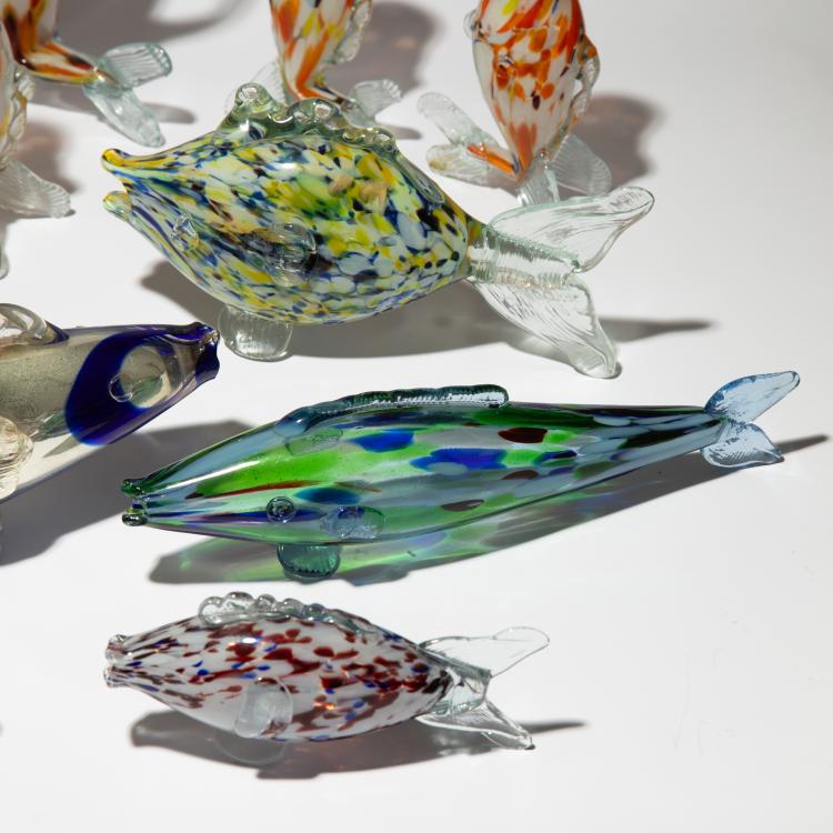 Bild 1 zu Objekt, 13 Fische, 1950er Jahre, Murano, K-16A 185