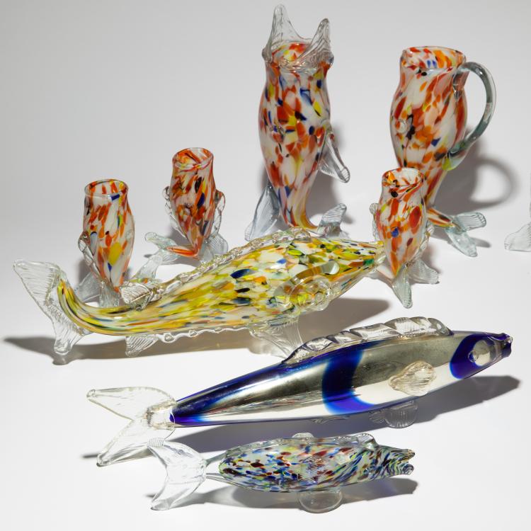 Bild 2 zu Objekt, 13 Fische, 1950er Jahre, Murano, K-16A 185