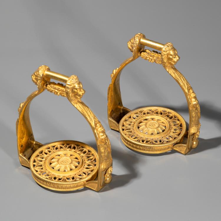 Hauptbild zu Objekt, Paar Empire Steigb&uuml;gel, Frankreich, K-16A 57