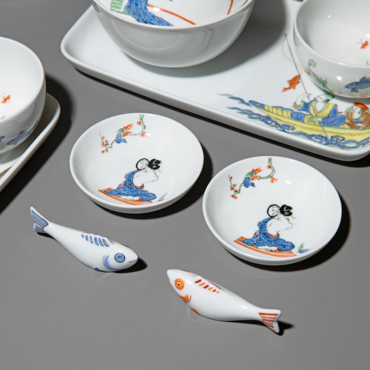 Bild 1 zu Objekt, Teeservice Kakiemon-Stil mit Figuren, Meissen, KPM, K-16A 199