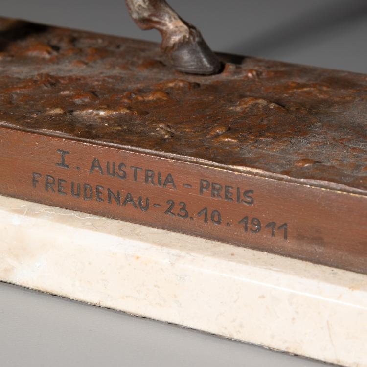 Bild 4 zu Objekt, Konvolut: 2 gro&szlig;e und 2 kleine gesattelte Pferde, 1900-1911, Franz Xaver Bergmann, Bergmann, Franz Xaver, Wien u.a., K-16B 278