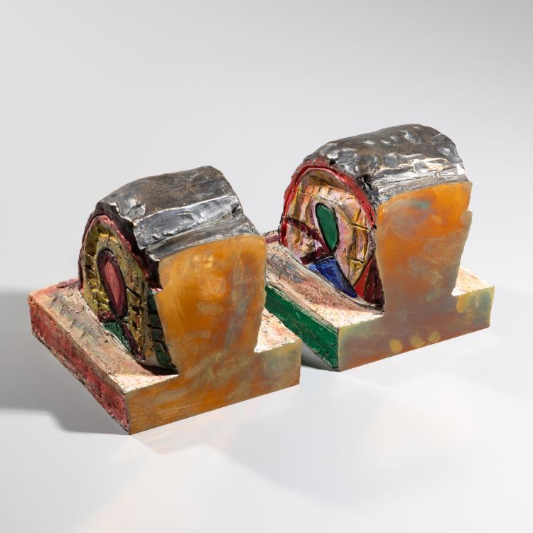 Bild 1 zu Objekt, Paar Buchst&uuml;tzen 'Dithyramben', 1993, Markus L&uuml;pertz, K-16B 434