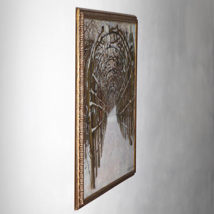 Bild 5 zu Objekt, Verschneiter Laubengang im Park von Schlo&szlig; Sanssouci, 1909, K-16B 310