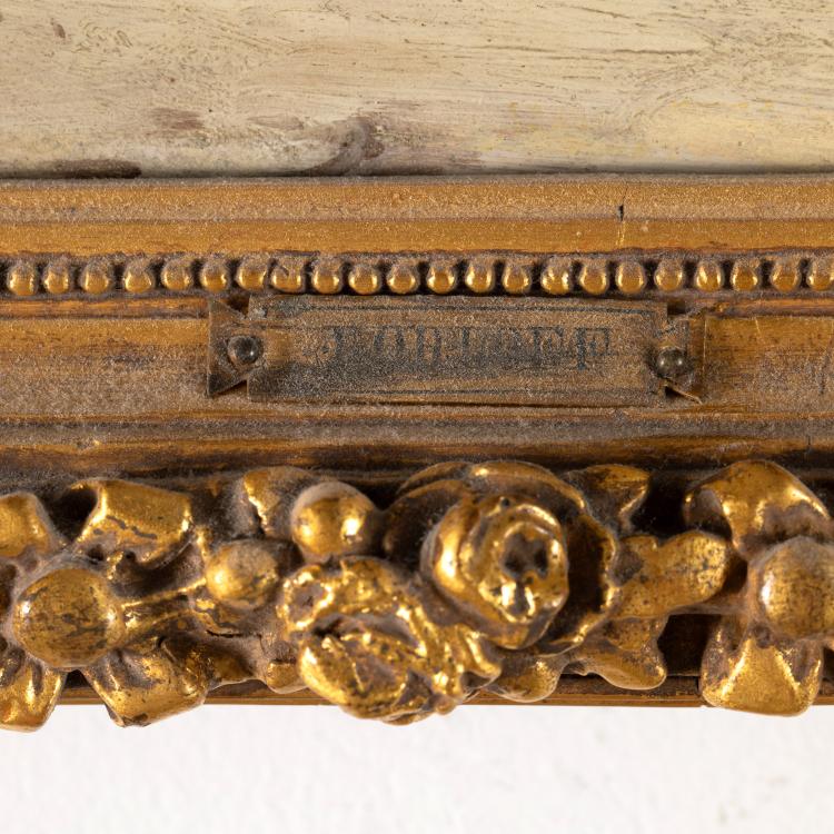 Bild 2 zu Objekt, Gem&auml;ldepaar 'Pferdeschlitten im Winter', 19. Jh., K-16B 308