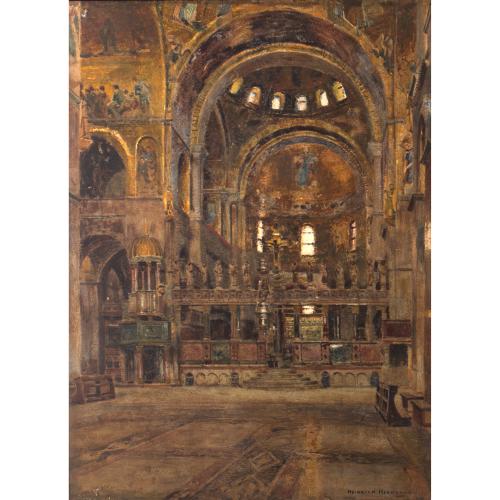 'Innenansicht von San Marco in Venedig'