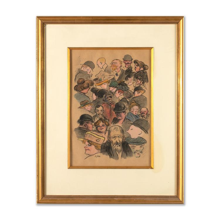 Bild 1 zu Objekt, 'Guests of the Nussbaum', Heinrich Zille, K-16B 315