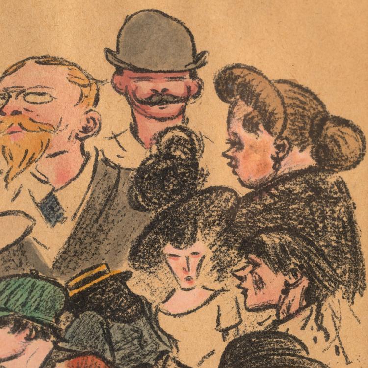 Bild 3 zu Objekt, 'Guests of the Nussbaum', Heinrich Zille, K-16B 315