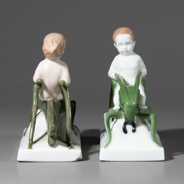 Bild 2 zu Objekt, Zwei Porzellanfiguren 'Sommerritt', Albert Caasmann, Rosenthal, Selb, K-16A 192