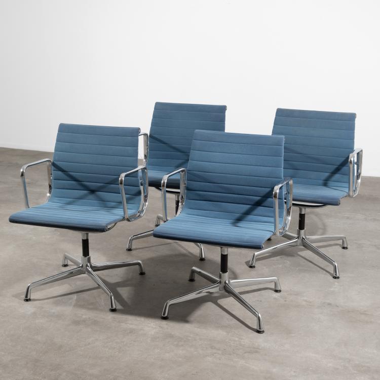 Hauptbild zu Objekt, 4 St&uuml;hle Modell Alu Chair EA 108, Charles Eames,Ray Eames, Vitra, K-16O 70